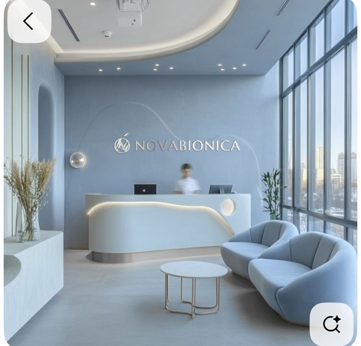 Modern, clean interior of [Your Dental Clinic Name]